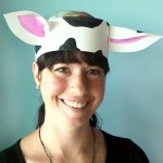 Cow ear hat craft