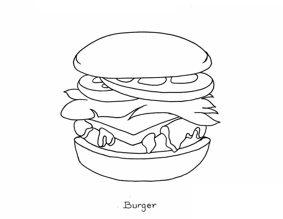 Food and meals coloring pages | Crafts and Worksheets for ...