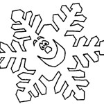 Snowflake Coloring Page for kids