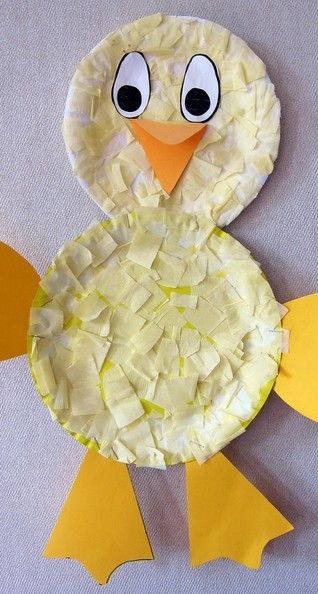 paper tissue crafts craft chicken easter preschool activities toddler spring chick toddlers duck daycare farm animals easy project comment prek