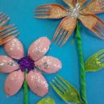 fork flower craft