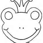 frog mask coloring page