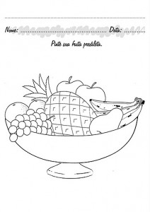 fruit plate coloring