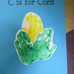 handprint corn craft