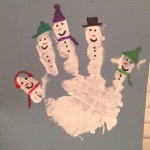 handprint snowman craft