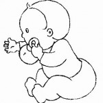 little baby_playing_coloring_page