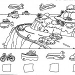 number five 5 coloring and tracing worksheets  (7)