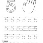 number five 5 coloring and tracing worksheets  (8)