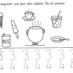 number four 4 coloring and tracing worksheets  (10)