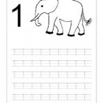 number one tracing and coloring worksheets (2)
