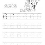 number six 6 tracing and coloring worksheets  (1)