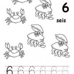 number six 6 tracing and coloring worksheets  (2)