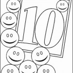 number ten 10 coloring and tracing worksheets  (7)