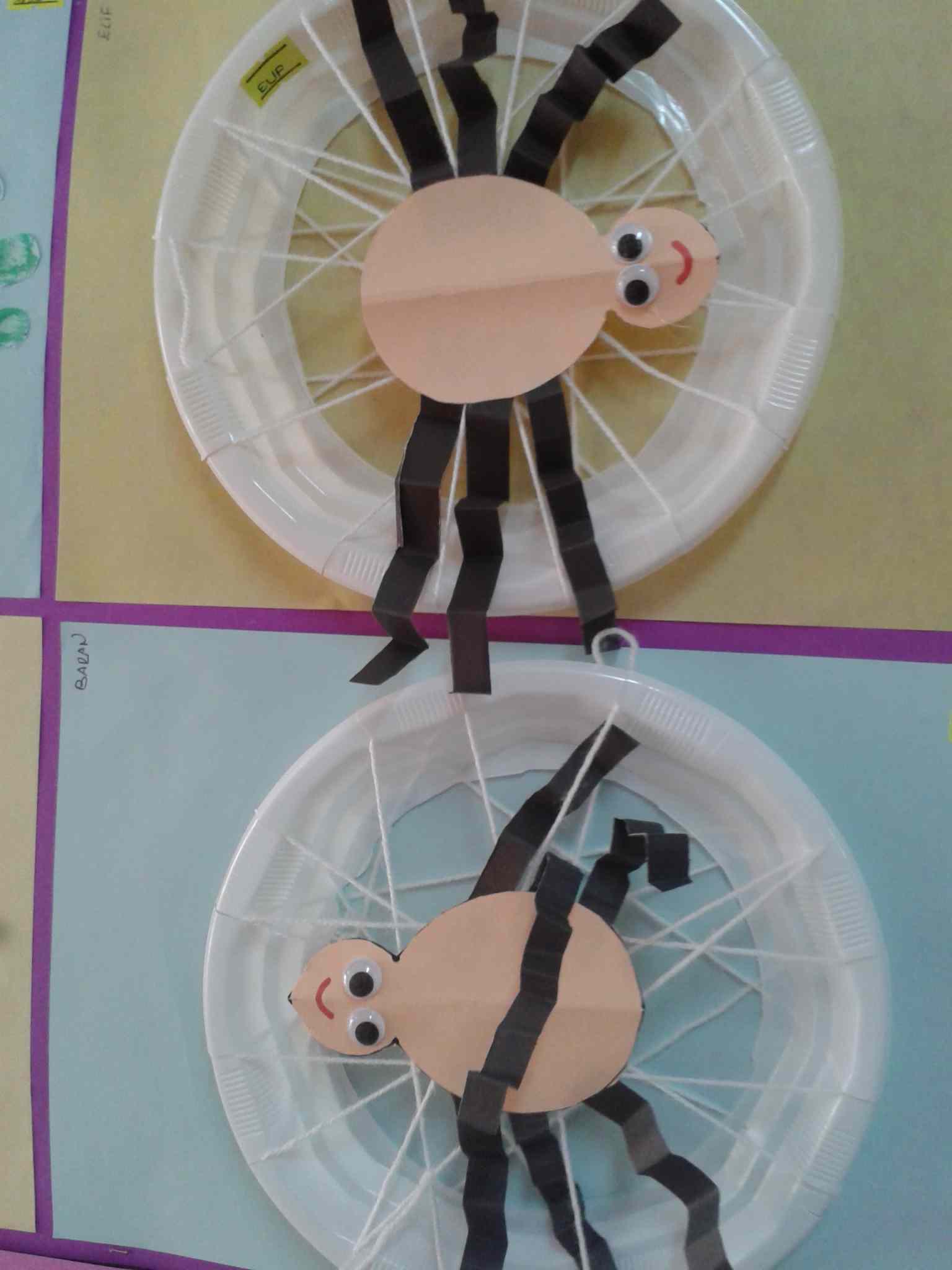 paper spider craft plate idea worksheets comment preschool preschoolplanet crafts