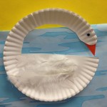 paper plate swan craft for preschoolers