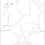 preschool_rooster_dot_to_dot_activity_page_ worksheets