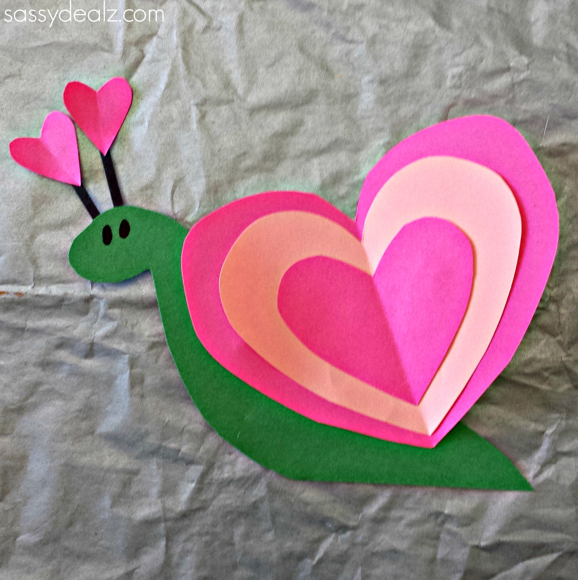 craft heart snail crafts preschool kindergarten toddler comment