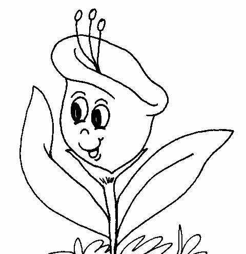 Trees, flowers and leafs coloring pages | Crafts and ...