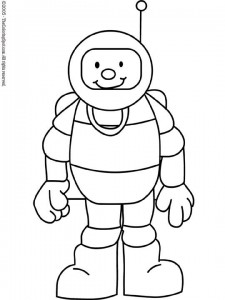 Astronaut  Free printable coloring pages for kids