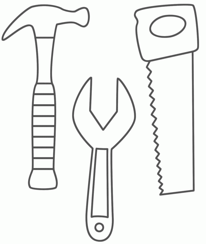 Repair tools coloring Crafts and Worksheets for Preschool,Toddler and