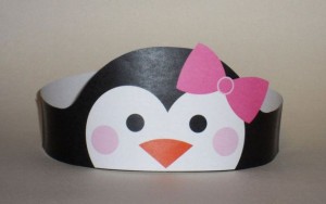 Penguin Girl Crown - Printable