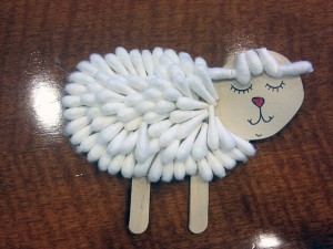 Qtip Sheep craft
