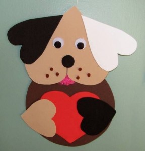 Valentine Dog Craft