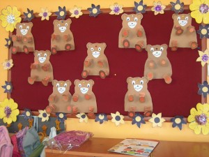 accordion bear craft idea for kids
