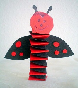 accordion ladybug craft