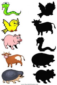 animal shadow match worksheets (1)