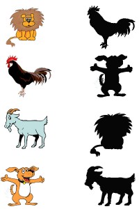 animal shadow match worksheets (11)