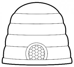 beehive coloring page