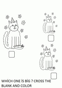 Big or small activity sheets and worksheets | Crafts and Worksheets for