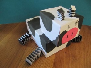 box cow craft for kids