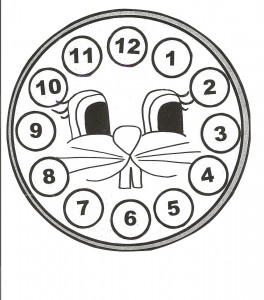 bunny clock craft for kids (4)