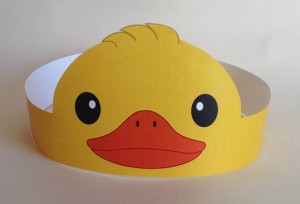 duck paper crown craft