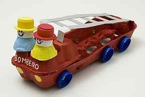 craft truck fire carton egg comment preschool