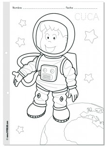 free Astronaut coloring pages for kids