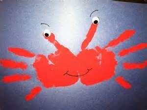 handprint crab craft
