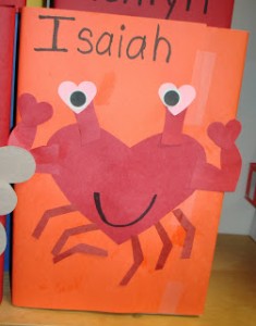 heart crab craft