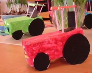 juice box tractor craft