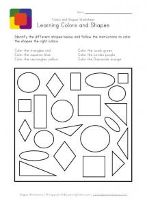 Free printable Shape worksheet for kids | Crafts and Worksheets for