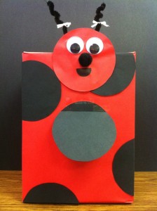 ladybug box craft