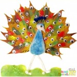 leaf peacock craft