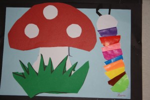 paper mushroom craft
