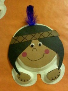 paper plate indian