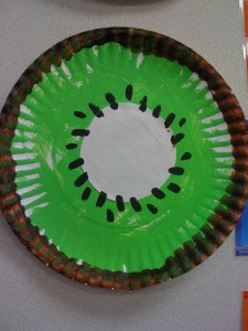 paper plate kiwi craft