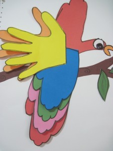 parrot craft for kids