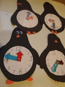 clock clocks craft penguin preschool template idea telling kindergarten crafts math teaching classroom cute templates worksheets spring use flower cocoa