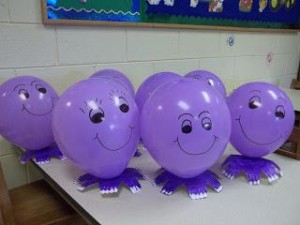purple balloon octopus